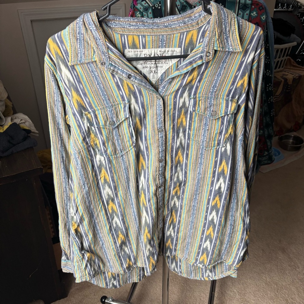 Ryan Michael Aztec Western Long Sleeve